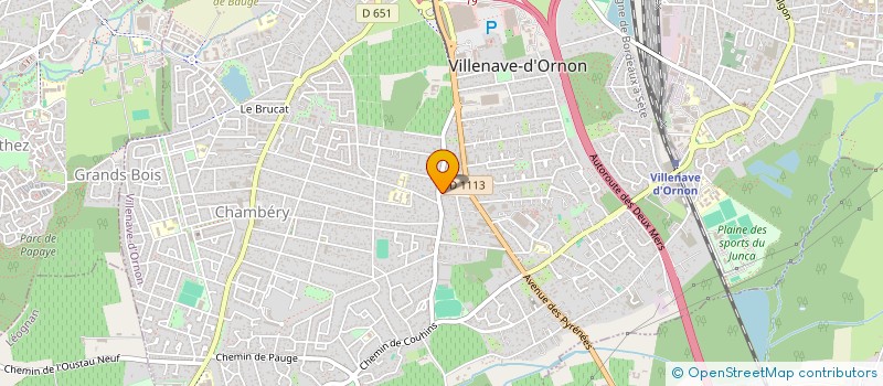 localisation de l'entreprise CRDM IMMOBILIER INNOLIN 1 à VILLENAVE-D'ORNON