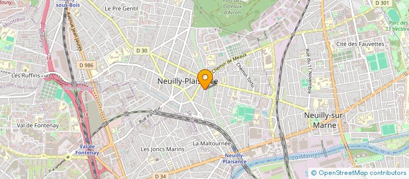 localisation de l'entreprise CRDS ESPACE DECORATION à NEUILLY-PLAISANCE
