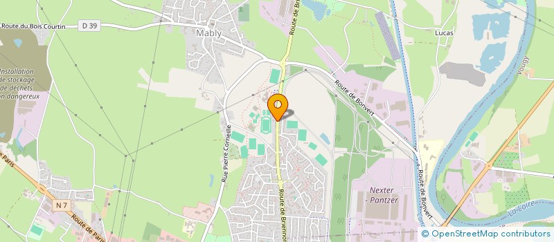 localisation de l'entreprise CRDV  MABLY