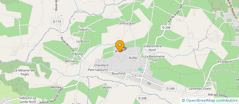 localisation de l'entreprise CRE  CEZAC