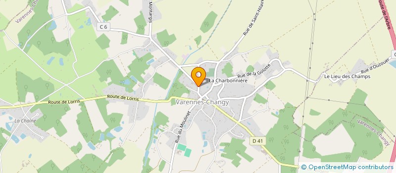 localisation de l'entreprise CRE A à PRESSIGNY-LES-PINS