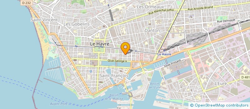 localisation de l'entreprise CRE'ACTION  LE HAVRE