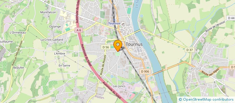 localisation de l'entreprise CRE'ACTION  TOURNUS