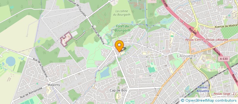 localisation de l'entreprise CRE'ACTION-LES INDISPENSABLES à PESSAC