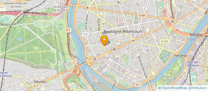 localisation de l'entreprise CRE'ACTIVE à BOULOGNE-BILLANCOURT