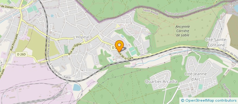 localisation de l'entreprise CRE'ACTIVE  L'HOPITAL