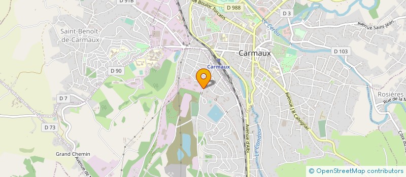 localisation de l'entreprise CRE'ADZIF à BLAYE-LES-MINES