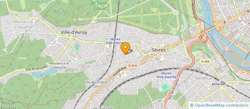 localisation de l'entreprise CRE ART à SEVRES