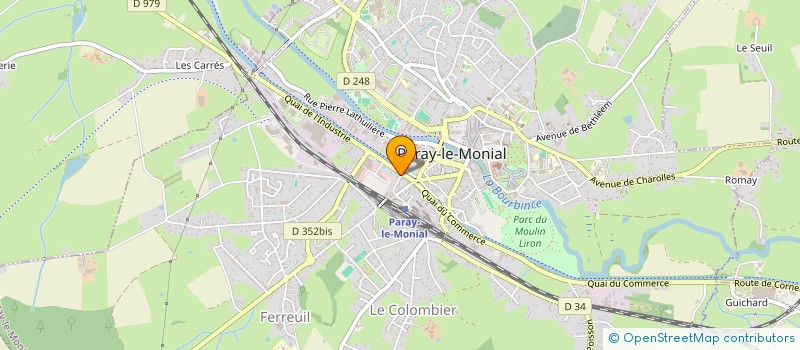localisation de l'entreprise CRE'ART PISCINE à PARAY-LE-MONIAL