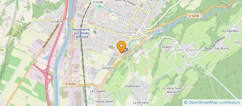 localisation de l'entreprise CRE'ART TERRASSE  PONTCHARRA