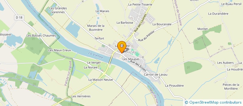 localisation de l'entreprise CRE'ARTISTES  POUZAY