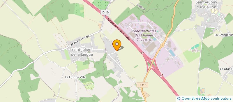 localisation de l'entreprise CRE'AVIGO  SAINT-AUBIN-SUR-GAILLON