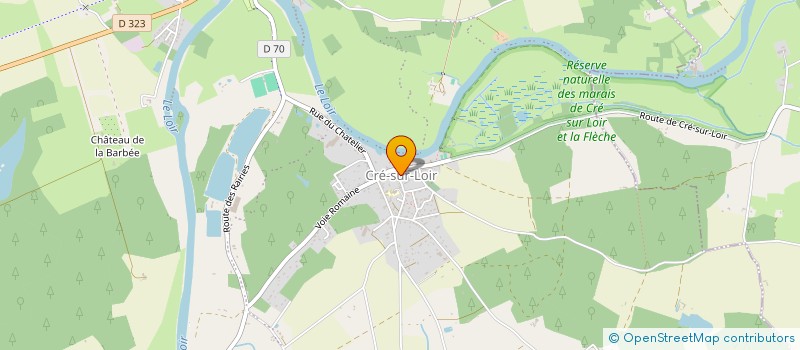 localisation de l'entreprise CRE BAZ' ART ET MUSIK  BAZOUGES CRE SUR LOIR