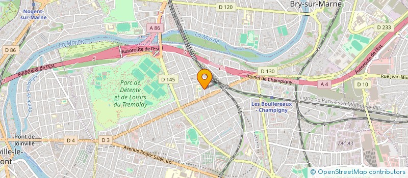 localisation de l'entreprise CRE CONSEIL à CHAMPIGNY-SUR-MARNE