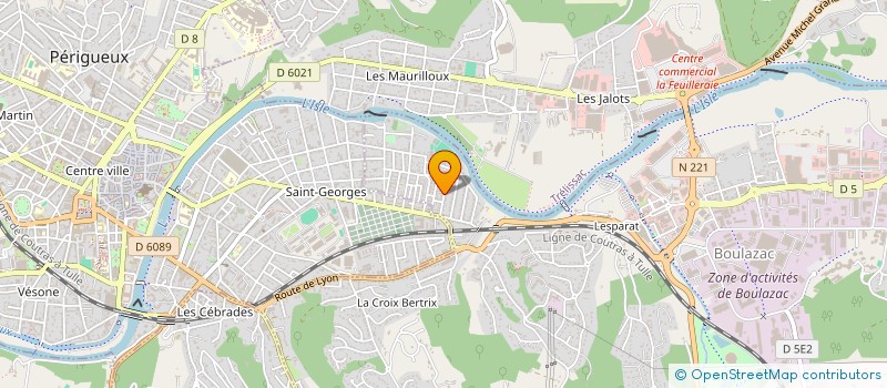 localisation de l'entreprise CRE@DENTAIRE  BOULAZAC ISLE MANOIRE