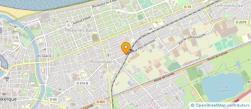 localisation de l'entreprise CRE-INGENIERIE OPC & MAITRISE D'OEUVRE à DUNKERQUE