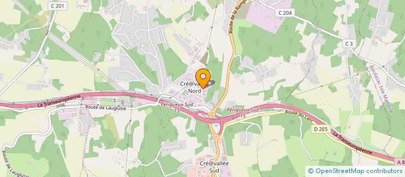 localisation de l'entreprise CRE@INVEST  COULOUNIEIX-CHAMIERS