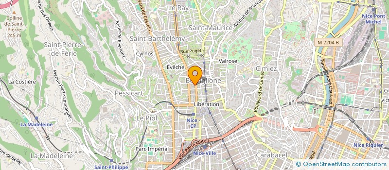 localisation de l'entreprise CRE INVEST à NICE