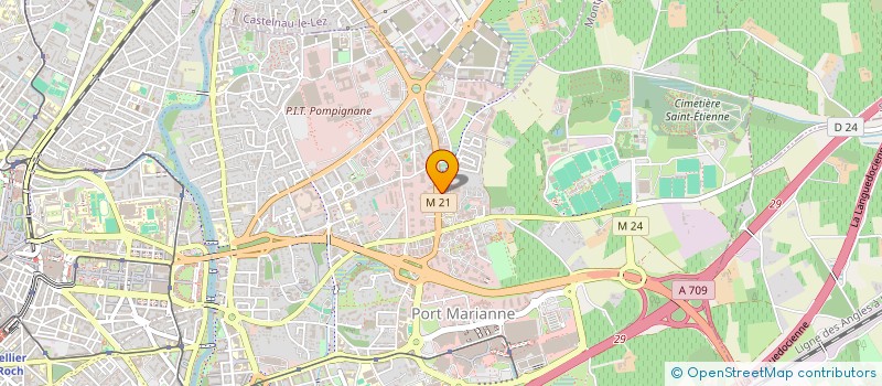 localisation de l'entreprise CRE@-NET à MONTPELLIER