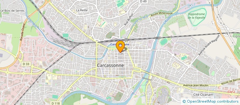 localisation de l'entreprise CRE O  CARCASSONNE