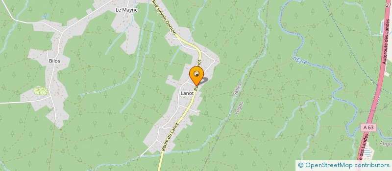 localisation de l'entreprise CRE USE  SALLES