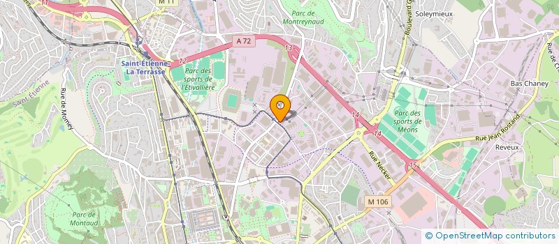localisation de l'entreprise CREA 2 M à SAINT-ETIENNE