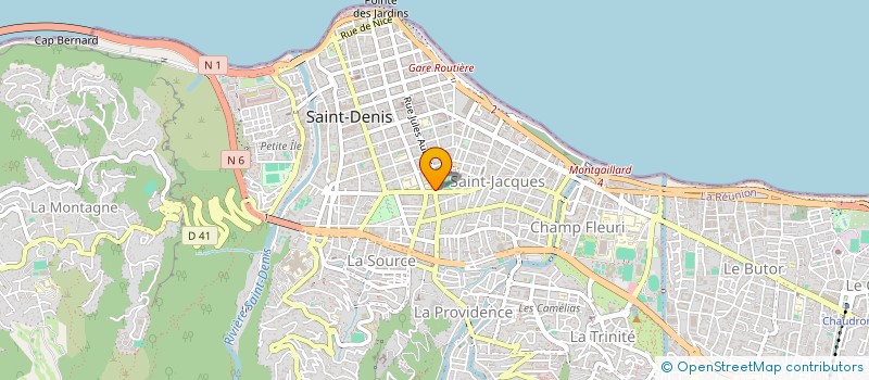 localisation de l'entreprise CREA à SAINT-DENIS