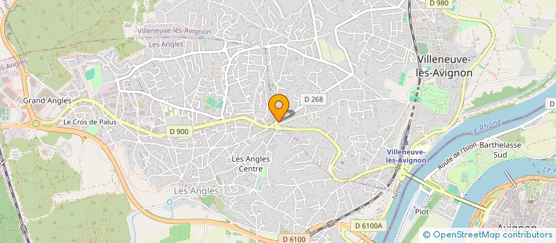 localisation de l'entreprise CREA à VILLENEUVE-LES-AVIGNON