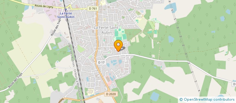 localisation de l'entreprise CREA 6  LA FERTE-SAINT-AUBIN
