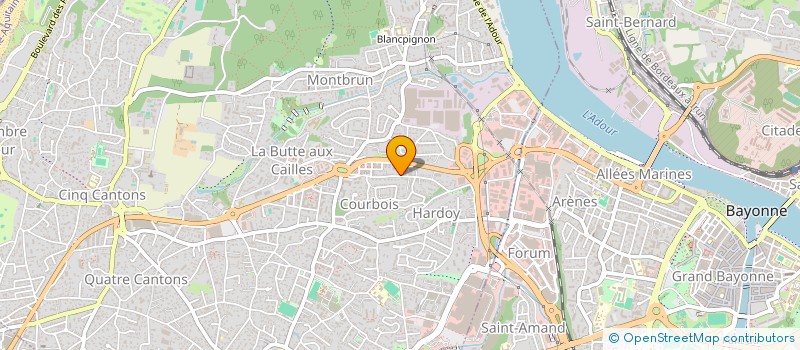 localisation de l'entreprise CREA 64 à ANGLET