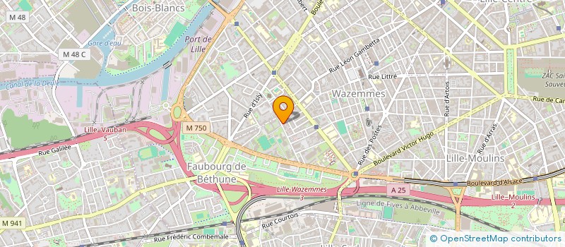 localisation de l'entreprise CREA 7 à LILLE