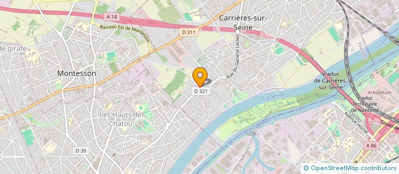 localisation de l'entreprise CREA 78  CARRIERES-SUR-SEINE