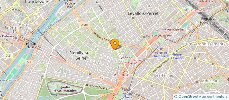 localisation de l'entreprise CREA à NEUILLY-SUR-SEINE