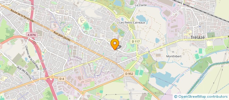 localisation de l'entreprise CREA ACTI  TRELAZE