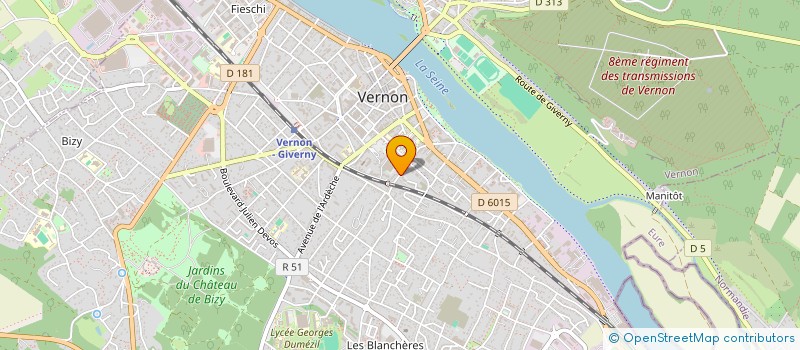 localisation de l'entreprise CREA-ALLIANCE  VERNON