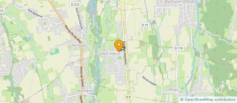 localisation de l'entreprise CREA ANIM 65  SALLES-ADOUR