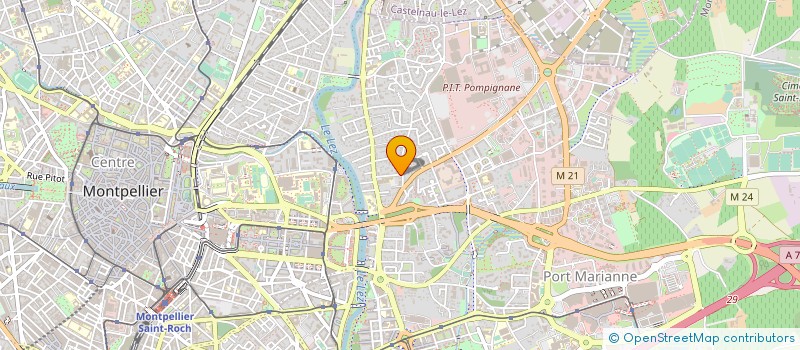 localisation de l'entreprise CREA-BATI-SUD à MONTPELLIER