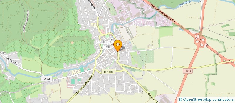 localisation de l'entreprise CREA-BATIMENT SARL  SOULTZ-HAUT-RHIN