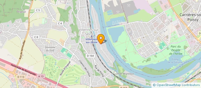 localisation de l'entreprise CREA BDE à VILLENNES-SUR-SEINE