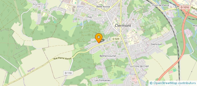 localisation de l'entreprise CREA BM  CLERMONT