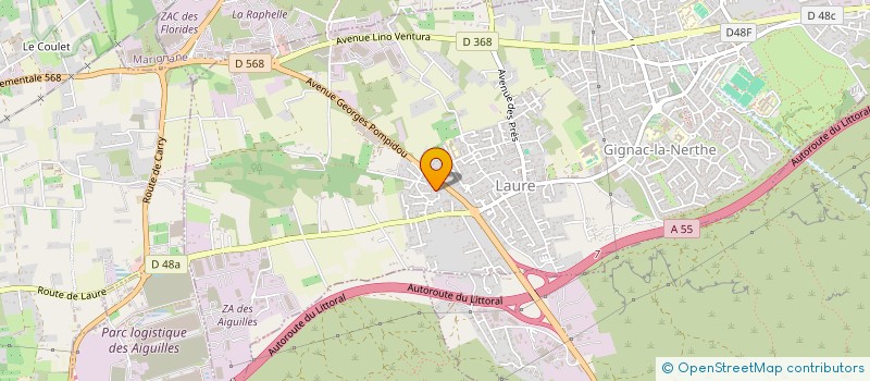 localisation de l'entreprise CREA' CENTER à GIGNAC-LA-NERTHE