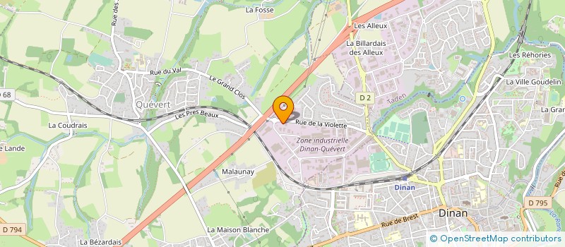 localisation de l'entreprise CREA COB  QUEVERT