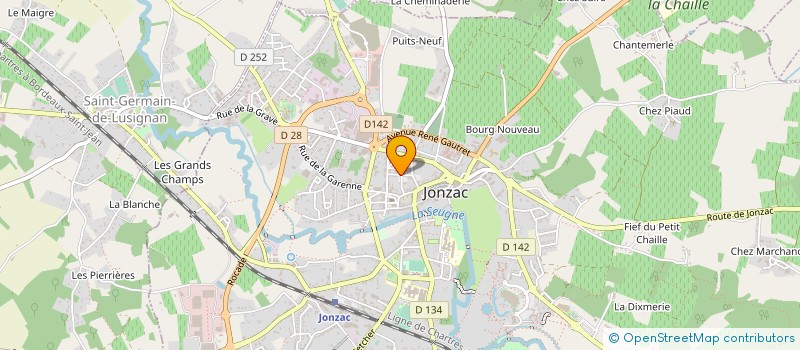 localisation de l'entreprise CREA COEUR à JONZAC