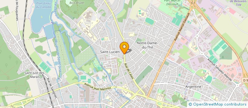 localisation de l'entreprise CREA COLOR  BEAUVAIS