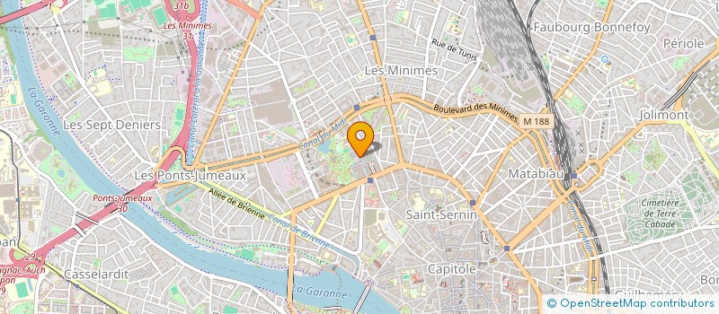 localisation de l'entreprise CREA CONCEPT 3  TOULOUSE