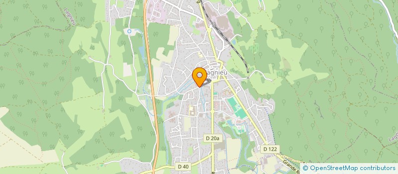 localisation de l'entreprise CREA-CONCEPT à LAGNIEU