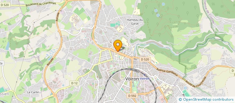 localisation de l'entreprise CREA CONCEPT à VOIRON