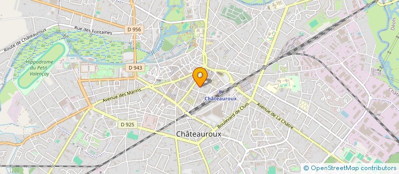 localisation de l'entreprise CREA'CONCEPT ET JARDINS à CHATEAUROUX