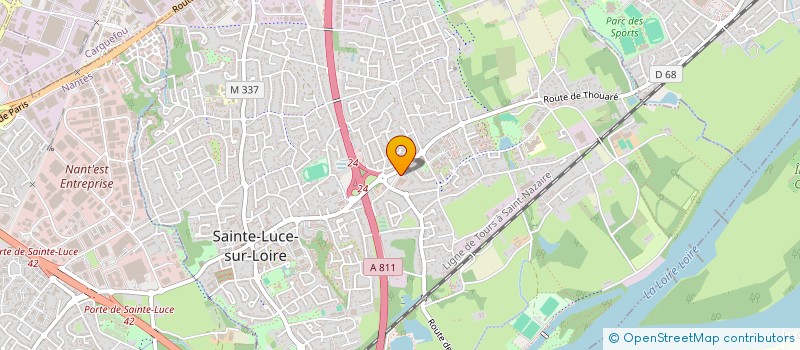localisation de l'entreprise CREA CONCEPT MOBILIER à SAINTE-LUCE-SUR-LOIRE