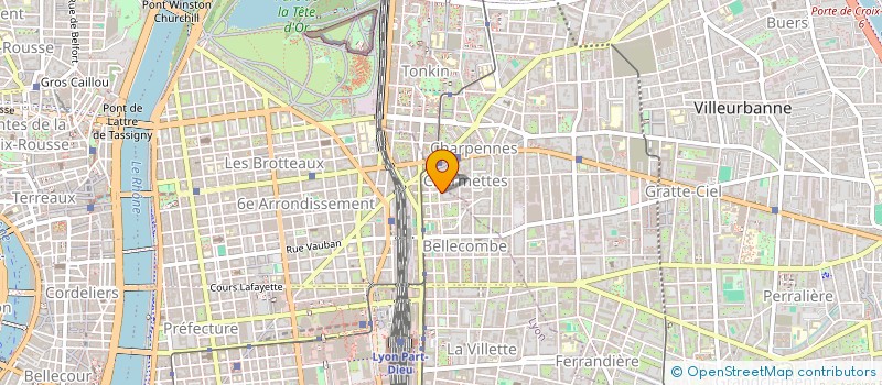 localisation de l'entreprise CREA CONSULTING  VILLEURBANNE